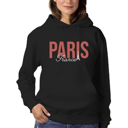 Paris France Banner Hoodie Women -Image by Shutterstock, Female 5X-Large