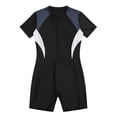 thumbnail image 4 of WAYUTE Womens One Piece Swimsuits High Waisted Full Coverage Rash Guard for Front Zipper Athletic Plus Size Tummy Control Bathing Suit, 4 of 4