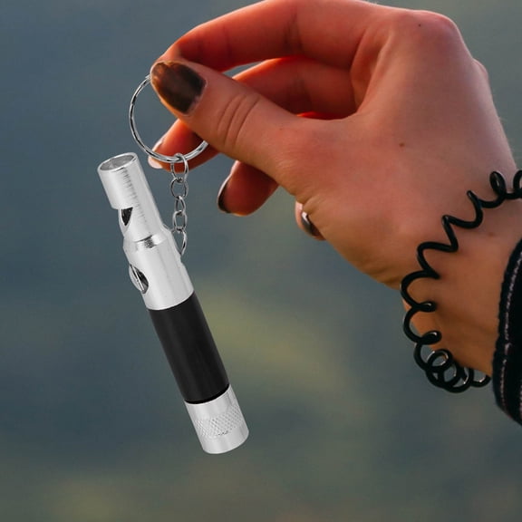 CATIEBYE Multifunctional Survival Whistle with Compass and Keychain for Outdoor Emergency Use