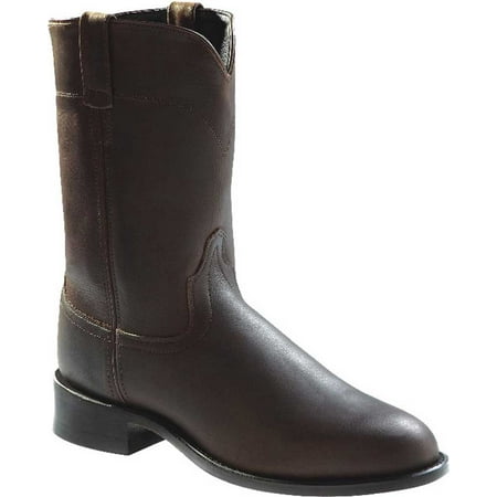 

Old West Men s 10 Inch Roper Toe Cowboy Boots