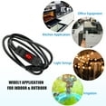 thumbnail image 7 of Uxcell Copper Outdoor Extension Cord with Waterproof Switch 3 Prong Extension Cable Black 6.6Ft 2Pcs, 7 of 7