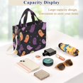 thumbnail image 5 of FORMRS Womens Corduroy Tote Bag Crossbody Shoulder Handbag with Pocket, Halloween Purple Ghosts, 5 of 7