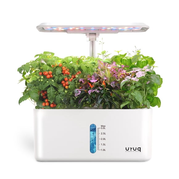 Sistema de cultivo hidropónico URUQ, kit de jardín de hierbas para interiores, 8 vainas