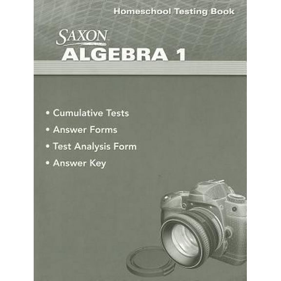 Pre-Owned Saxon Algebra 1 Homeschool Testing Book (Paperback) 0547625847 9780547625843