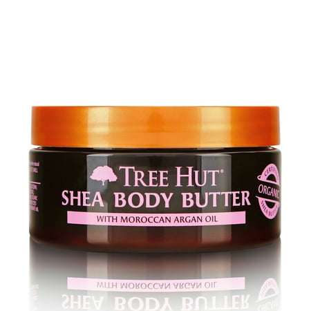 Super Moisturizing Body Butter - Tree Hut Moisturizing Shea Body Butter, Moroccan Argan Oil, 7oz