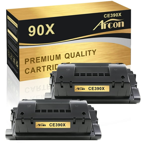 Arcon 2-Pack Compatible Toner for HP 90X CE390X LaserJet Enterprise 600 M601n M603n M603dn M602n M602x M602dn M601dn LaserJet Enterprise M4555 MFP M4555f M4555fskm M4555h (Black)