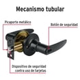 thumbnail image 3 of Cerradura manija, cilindro latón, negro, recámara, Hermex TRUPER CEMA-6R, 3 of 3