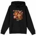 thumbnail image 5 of Minecraft Legends Fight Tusk Hoof Long Sleeve Black Adult Hooded Sweatshirt-5XLB, 5 of 7