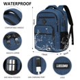 thumbnail image 3 of Mochila escolar LIECDRO azul para niños, niñas y adolescentes con puerto USB, 3 of 7