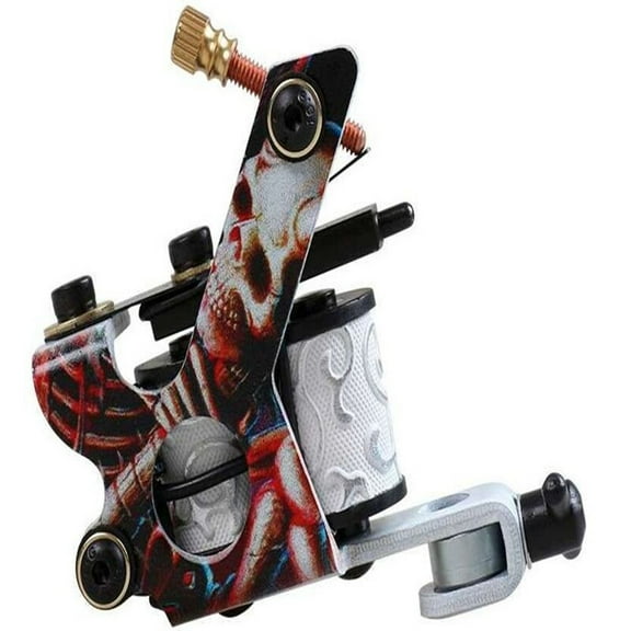 Tattoo Coil Machine 10 Wraps Liner Shader Lightweight Professional Metal Tattoo Machine