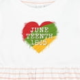thumbnail image 4 of Inktastic Juneteenth 1865 Heart Girls Baby Dress, 4 of 5