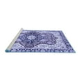 thumbnail image 2 of Ahgly Company Machine Washable Indoor Rectangle Abstract Blue Modern Area Rugs, 3' x 5', 2 of 4