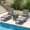Gray, variant on Crestlive Products Outdoor Chaise Lounge Cushion Set of 2, Modern Patio Pool Chair Pads with Head Pillow & Side Storage Pockets, 72"x21", Beige
