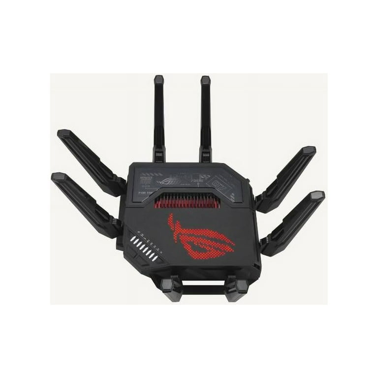 ASUS ROG Rapture GT-BE98 PRO QuadBand WiFi 7 Ai Mesh Gaming Router with Dual 10Gig Ports and VPN ASUS ROG Rapture GT-BE98 PRO QuadBand WiFi 7 Ai Mesh Gaming Router with Dual 10Gig Ports and VPN