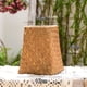 thumbnail image 5 of Inteprter Botella de flores, decoración de tejido de mimbre a la moda, cesta de flores moderna, jarrón decorativo artesanal para el hogar y la Jardín y Patio Caqui 14cm, 5 of 6