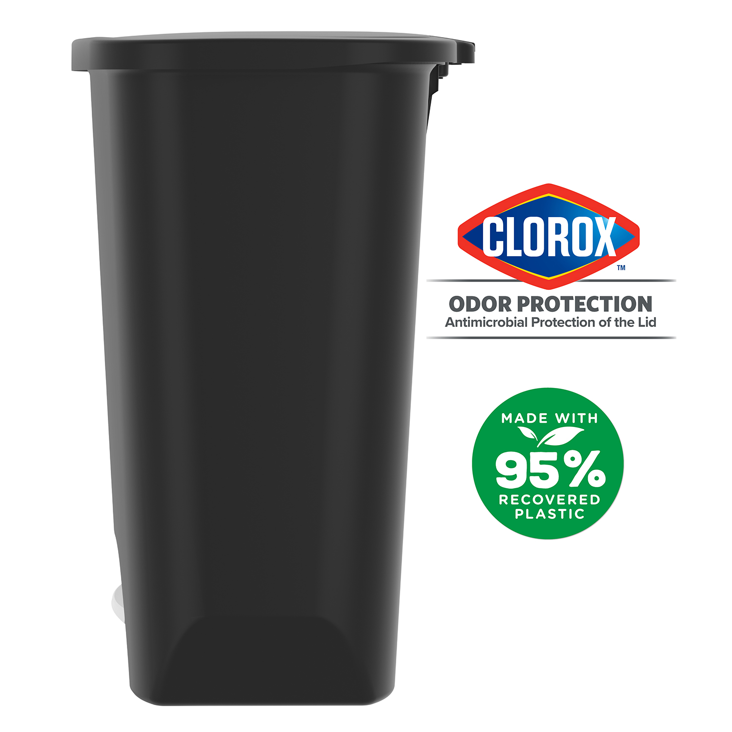 Glad 20-Gallon Step Trash Can with Odor Control, Black photo 6