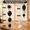 Black, variant on Green Square Foil Balloon Wall Drop Kit with 79-Balloon Garland Arch for Party Decorations