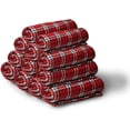 thumbnail image 2 of SOCKS'NBULK Bulk Soft Fleece Blankets 50 X 60, Cozy Warm Throw Blanket Sofa Travel Outdoor, Wholesale (50 X 60, 12 Red Plaid), 2 of 7