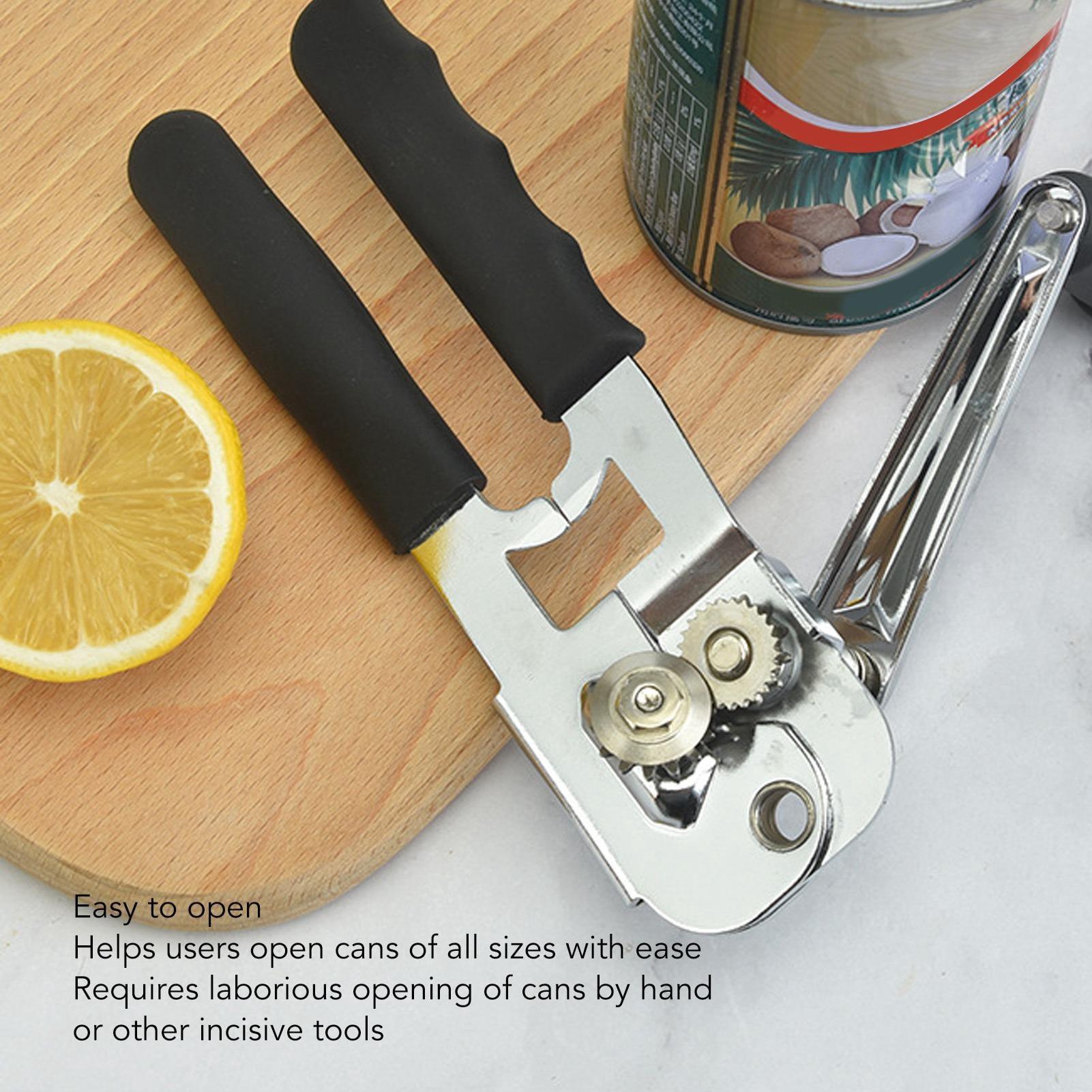 Yajisi Professional Manual Can Opener, Portable Stainless Steel Can Opener for Home Kitchen & Outdoor Camping, 7.48 x 4.33 x 2.36 in