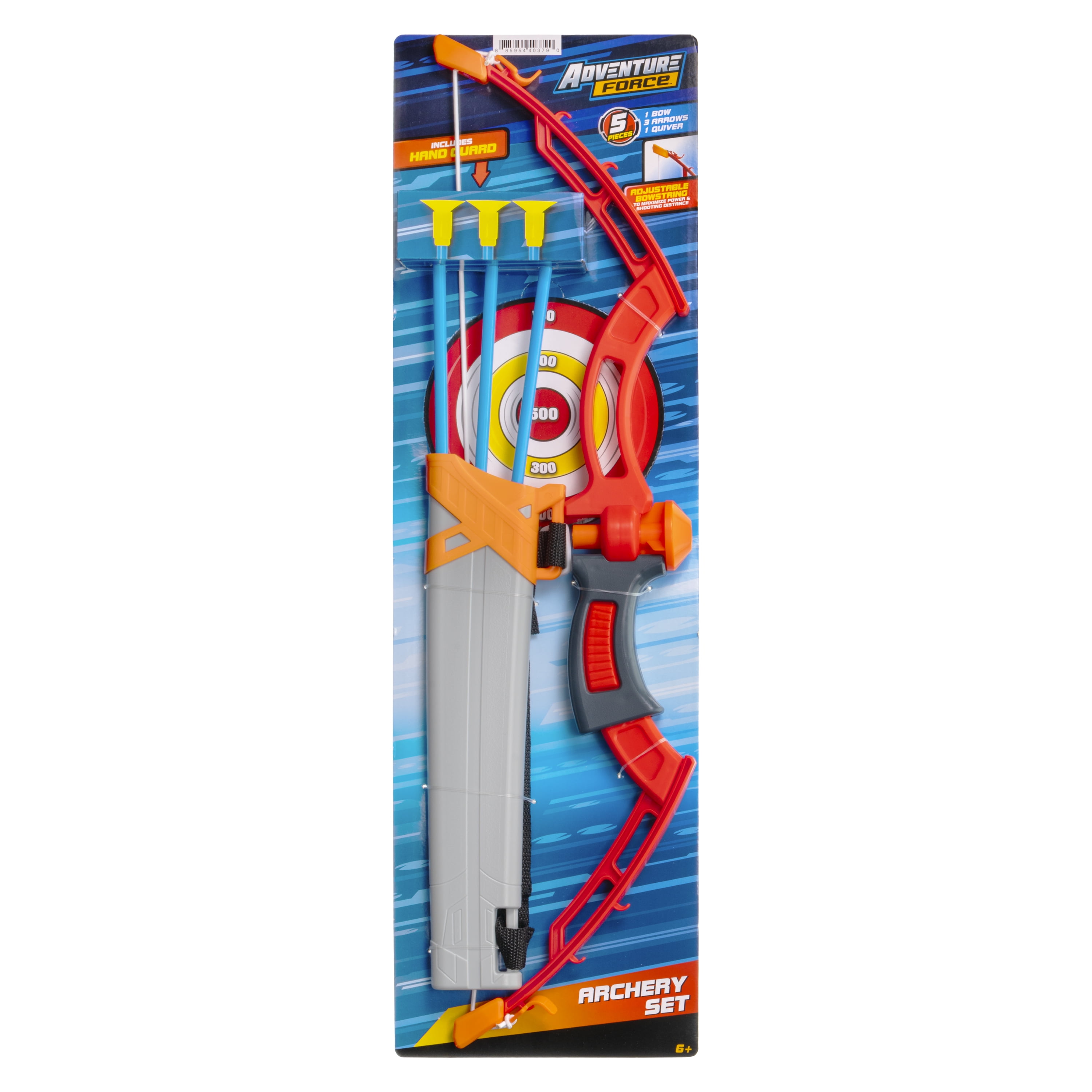 Adventure Force Archery Set, Adjustable Bow Design for Added Strength, Items Included 1 Bow with 3 Arrows and 1 Quiver, Ages 6+