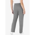 thumbnail image 2 of Woman Within Plus Size Petite Sport Knit Straight-Leg Pull-On Pants, 2 of 6