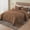 Coffee, variant on Oversized California King Bedspread Set 120x120 Lightweight Quilted Coverlet 3-Piece Set - 1 Quilt and 2 Pillow Shams in Faded Denim for Extra Tall Split Cal King Bed