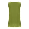 thumbnail image 5 of Womens Tops, Duoif Layered Linen Tank Tops Elegant Going Out Blouse Shirts for Women Light Green S, 5 of 6