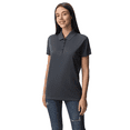 thumbnail image 4 of Zfeel Women High Performance Pure Dry Fit Poly Polo, Comfortable Short Sleeve Shirt, Iron Grey, XL, 4 of 6
