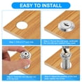 thumbnail image 6 of Uxcell Keyed Alike Cabinet Locks 1-1/2 Inch with Key for RV Drawer Storage, Silver 15 Pack, 6 of 8