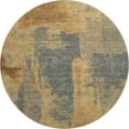 thumbnail image 2 of Addison Rugs Mayfield Premium Machine Washable Transitional Abstract Gold Round Rug, 8' x 8', 2 of 6