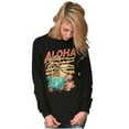 thumbnail image 3 of Vintage Aloha Hawaii Beach Flower Long Sleeve TShirt Men Women Brisco Brands S, 3 of 5