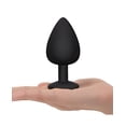 thumbnail image 2 of Gemsations 3 pc 2.75" amp; 3.15" amp; 3.7" Silicone Bling Bling Butt Plug Training Set - Black, 2 of 5