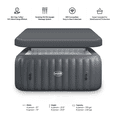 thumbnail image 7 of Wave Pacific 4-Person Square Inflatable Hot Tub | 110-Jet AquaJet Spa, Rapid Heater | Dark Gray, 7 of 7