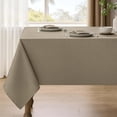 thumbnail image 1 of Rectangle Waterproof Dining Table Cloth for Kitchen, Dirty-repelling Demask Table Cover for Coffee Table, Anti-Scratch Table Cloth for Dining Room (Oblong, 60 x 84 Inch (6-8 Seats), Coffee), 1 of 9