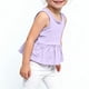 thumbnail image 4 of Vestido de verano para niña con camiseta y falda elástica de cuello redondo en colores pastel. Bonita y clásica camiseta de algodón para niña., 4 of 4