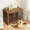 Large Size (38.6"), variant on LuckyNote Dog Crate Furniture with Wheels, 27"/32"/38" Wooden Pet Cage End Table with 2 Doors, Heavy Duty Metal Kennel Indoor for Small Dogs Anxiety