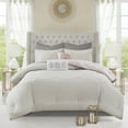 thumbnail image 4 of Home Essence Lian 8 Piece Cotton Printed Reversible Comforter Set, King, Blush, 4 of 18