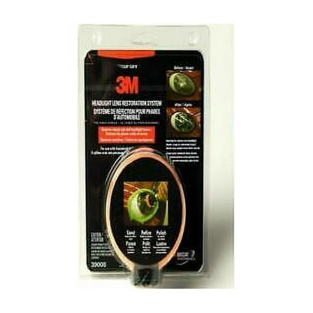 1pk 3M 39008 Headlight Lens Restoration System, Plastic