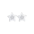thumbnail image 2 of Elli by Julie & Grace Crystal Star Stud Earring 925 Silver For Women, 2 of 5