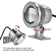 thumbnail image 4 of Lámpara de foco LED impermeable Ticfox 12V 5W para acuario piscina jardín Plata, 4 of 14