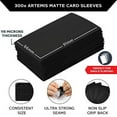 thumbnail image 3 of Quiver Time 300 Artemis Black Card Sleeves - Ultra Matte Standard Deck Card Protectors (3x100 Pack) - Pro Use (66 x 91 mm), 3 of 3