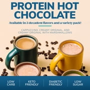 Wonderslim Protein Cappuccino Mix, Creamy Protein Coffee Powder, 12g Protein, Low Sugar (7ct)