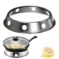 thumbnail image 2 of Stainless Steel Wok Ring Rack Wok Stand Pan Support Gas Hob Round Bottom Wok, 2 of 9