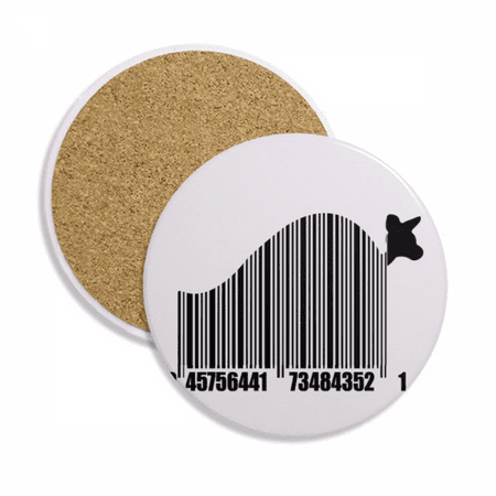 

Kangaroo Barcode Body Jump Coaster Cup Mug Tabletop Protection Absorbent Stone