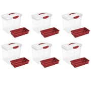 Sterilite Bow Box Infra Red Case of 6