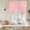 pink, variant on Purple Flower Pattern Balloon Curtains for Windows, Bedroom Curtains 54 Inch Length, Vintage Floral Botanical Simple Tie Up Curtains Panels Thermal Insulated Bathroom Curtains Window 42"x54"