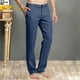 thumbnail image 1 of Pantalones largos para hombre, casuales, de moda, para vacaciones, con bolsillo, cintura elástica lisa, pantalones cortos para hombre., 1 of 6