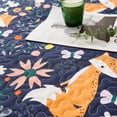thumbnail image 6 of Smuge Quilt Set Blue Chrysanthemum Fox -Bedspread Coverlet Set 3-Piece Soft Reversible Includes: 1 Quilt, 2Pillowcases, 6 of 10
