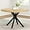 Only 1 Natural Table, variant on Soohow 47.2" Round Dining Kitchen Table for 4-6 People, Wood Tabletop with Metal Pedestal Base