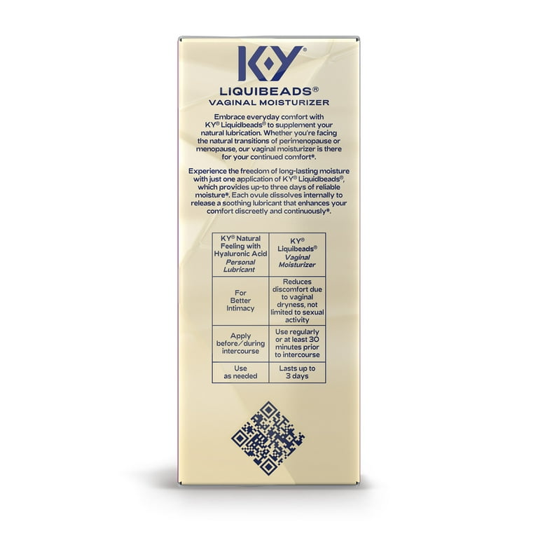 K&Y Silicone Vaginal Suppositories Moisturizer for Comfort and Lubrication,  6 Ovules